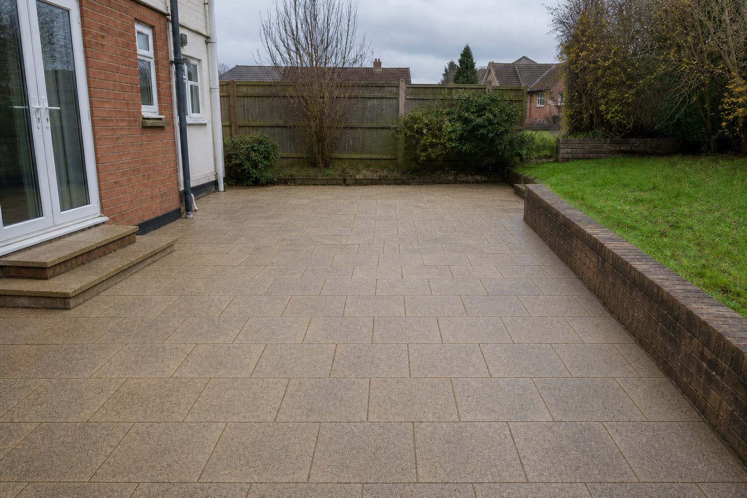 Patio after cleaning