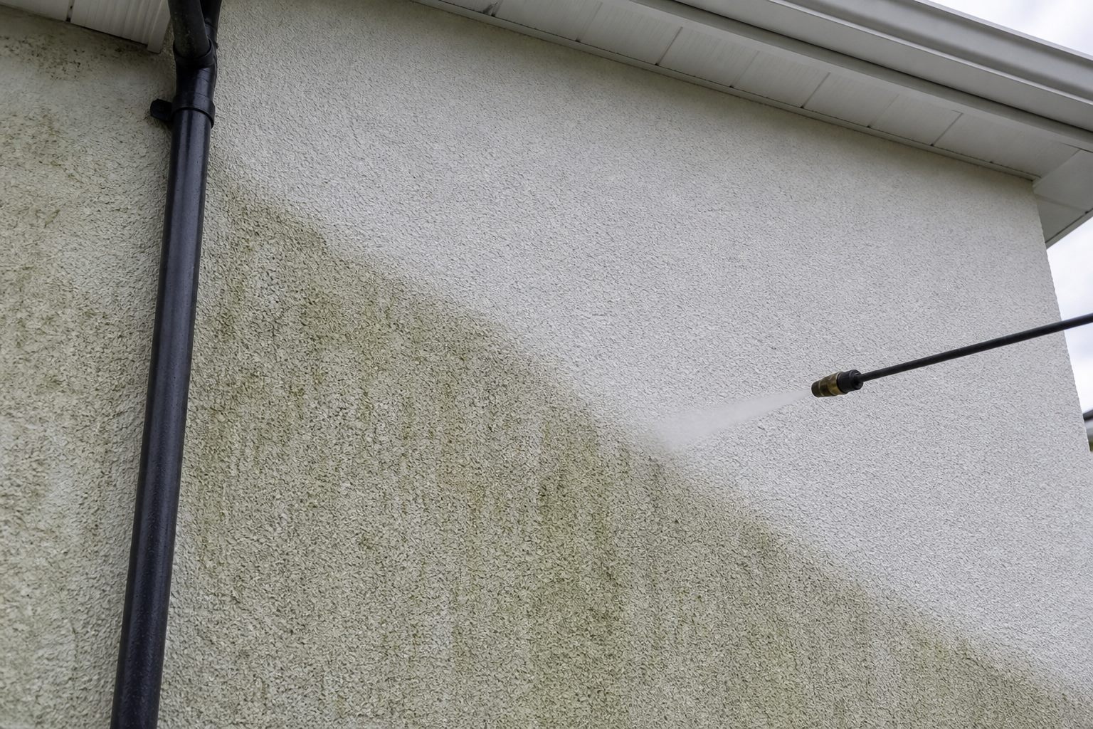 Soft washing render